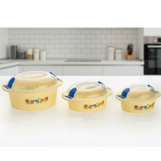 Hot N Fresh Insulated Plastic Casserole Gift Set (3 Pieces)