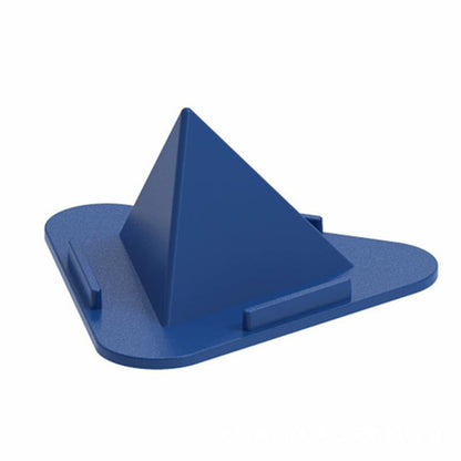 Pyramid Mobile Stand displaying a phone horizontally on a desk