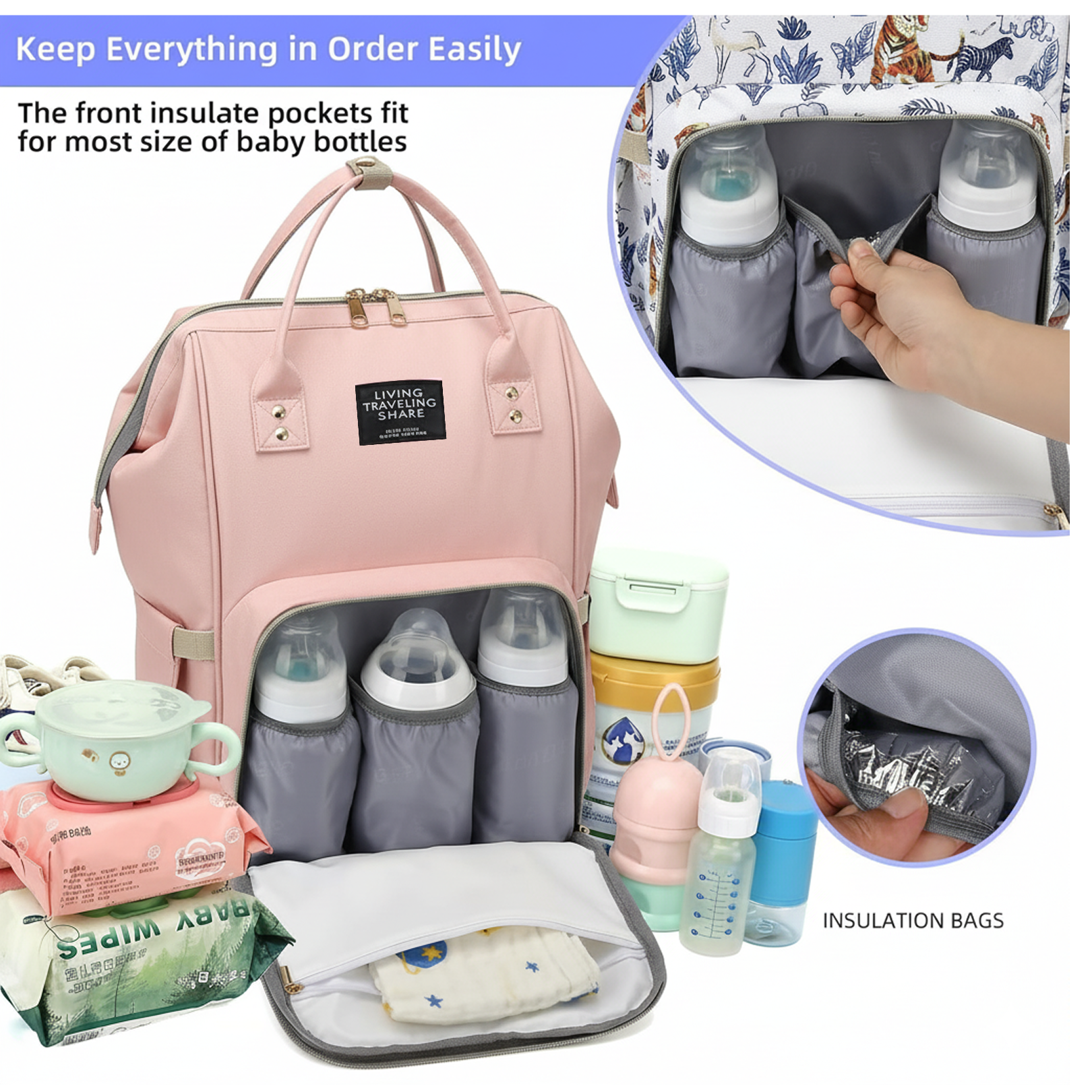  Multipurpose Large Capacity Mom Bag - feature