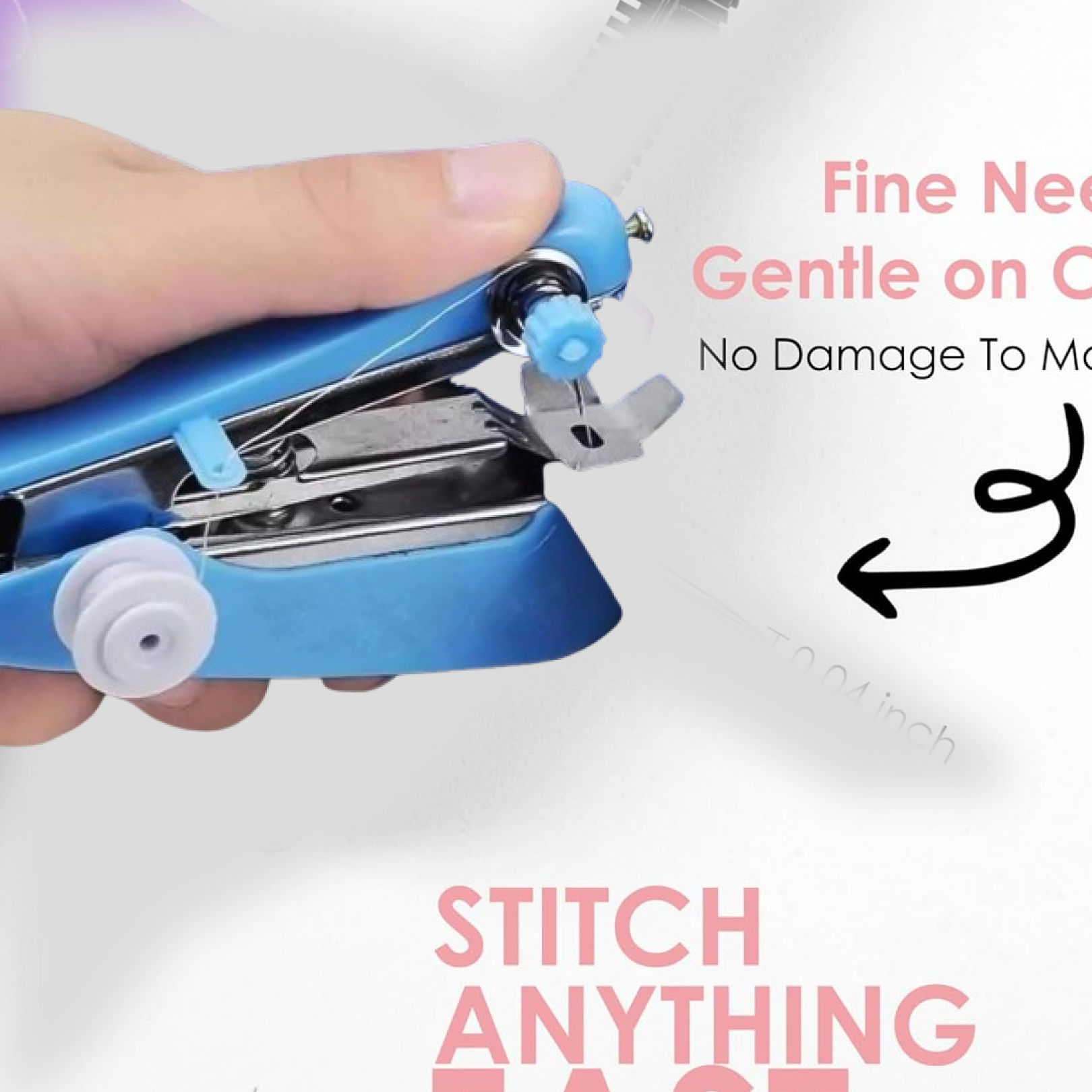  Handy Portable Mini Sewing Stapler Machine for Garment & - in-use lifestyle shot
