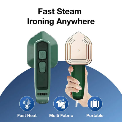  Mini Steamer Iron 2-in-1 Portable Travel Friendly - main product shot