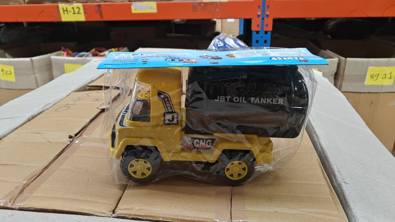 Big Heavy Duty Unbreakable Toy Truck with Sound | Friction Powered Oil-Water Tanker