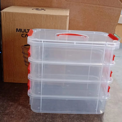Modular plastic storage box 4 layers top view India