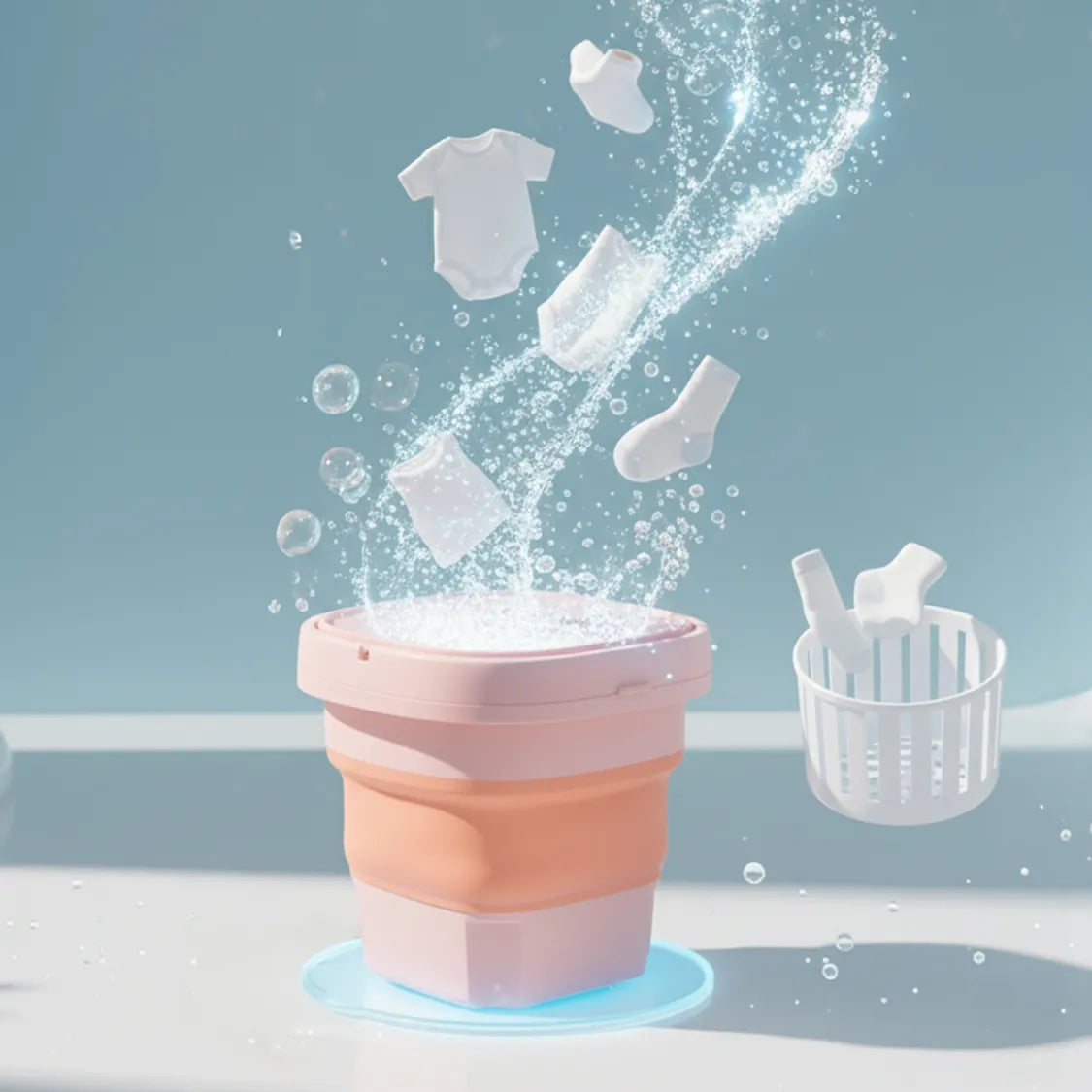  Portable Foldable Washing Machine - packaging shot