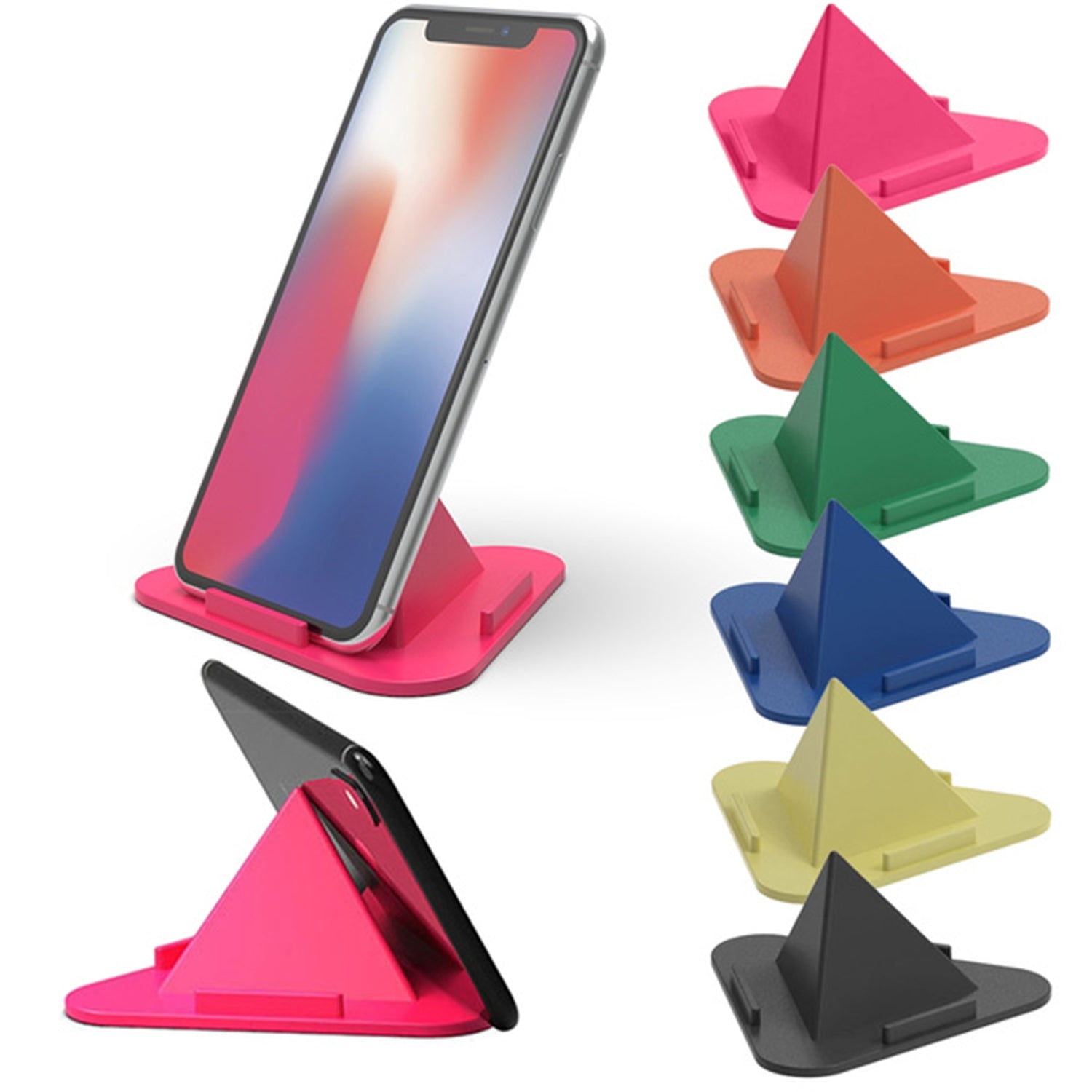Side view of the Pyramid Mobile Stand showing adjustable angle mechanism