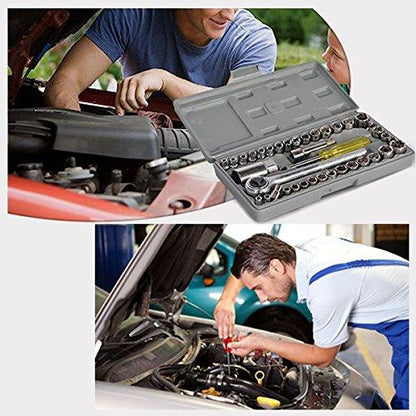  Socket Combination Toolkit 40 Pcs - scale and size reference