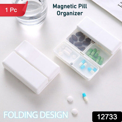 Magnetic Pill Organizer, Medicine Box (1 Pc)