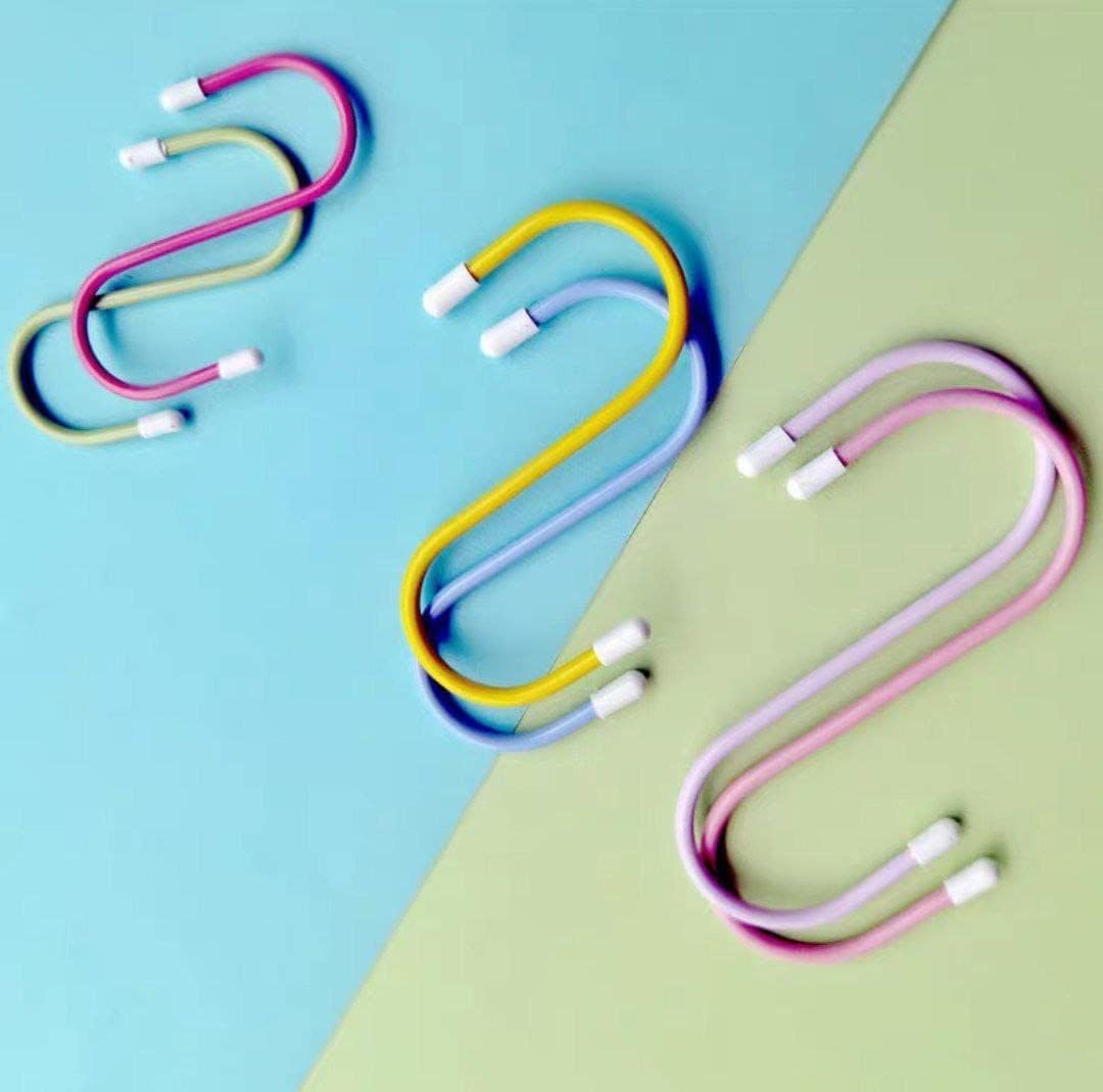 S Shape Metal Hooks for Hanging, Heavy Duty S Shaped Hooks (6 Pcs Set)