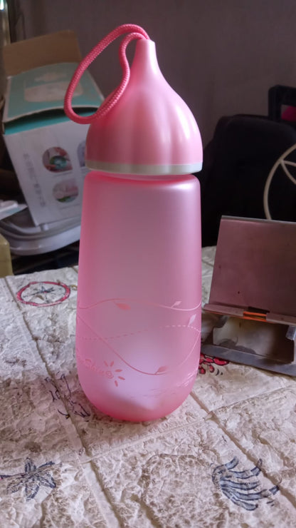 Unique Shape Premium Plastic water bottle With Dori  (1 Pc / 550 ML)