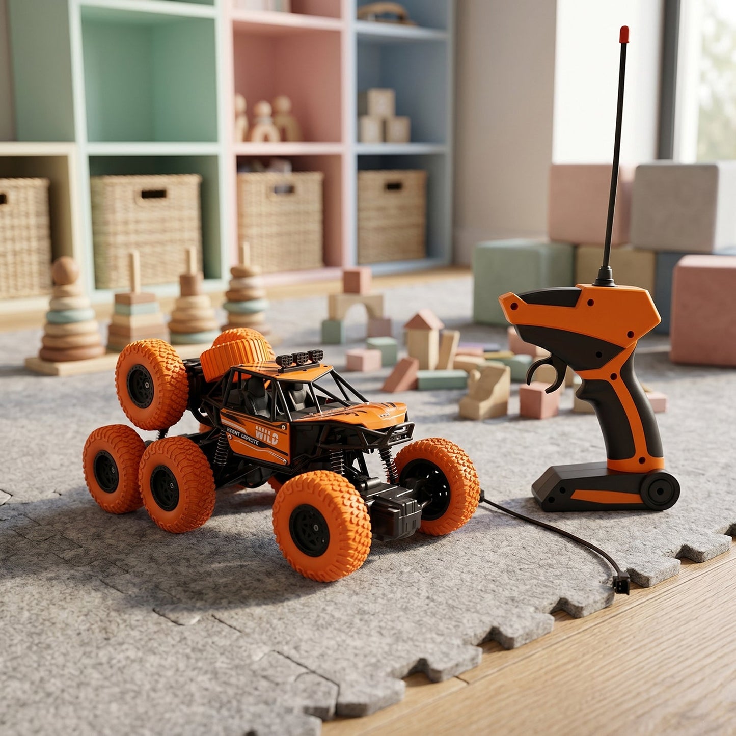 Rock Climber Car, 8 Wheels Climbing Car (1 Set / Remote Battery Not Included)