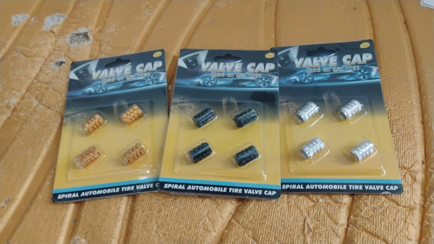 Tire Valve Stem Caps Fit 4pcs Silver
