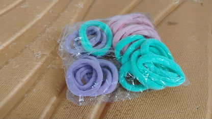 Soft Elastic Hair Bands Set for Girls (24 Pc)