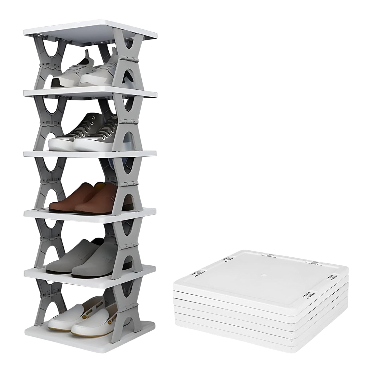  Foldable Shoe Rack 6 Layers - packaging