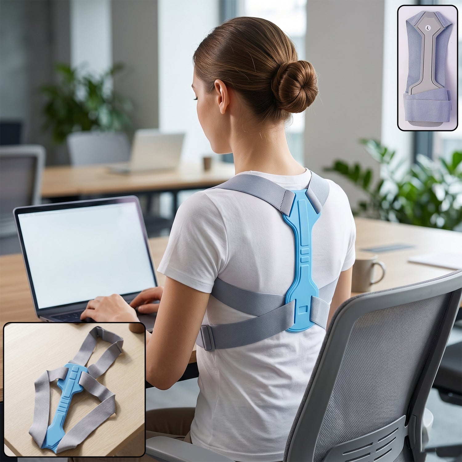 Adjustable posture corrector belt