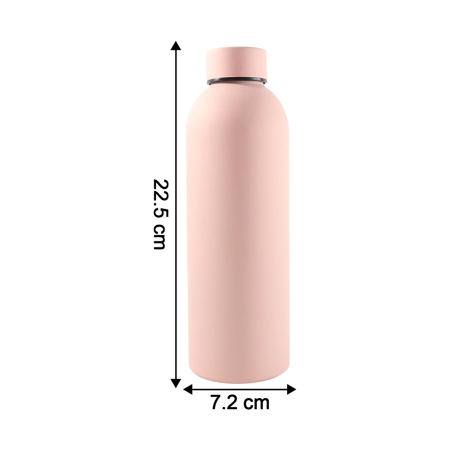 Stainless Steel Double Wall Vacuum-Insulated Drink Water (Pink / 500 ML Approx)