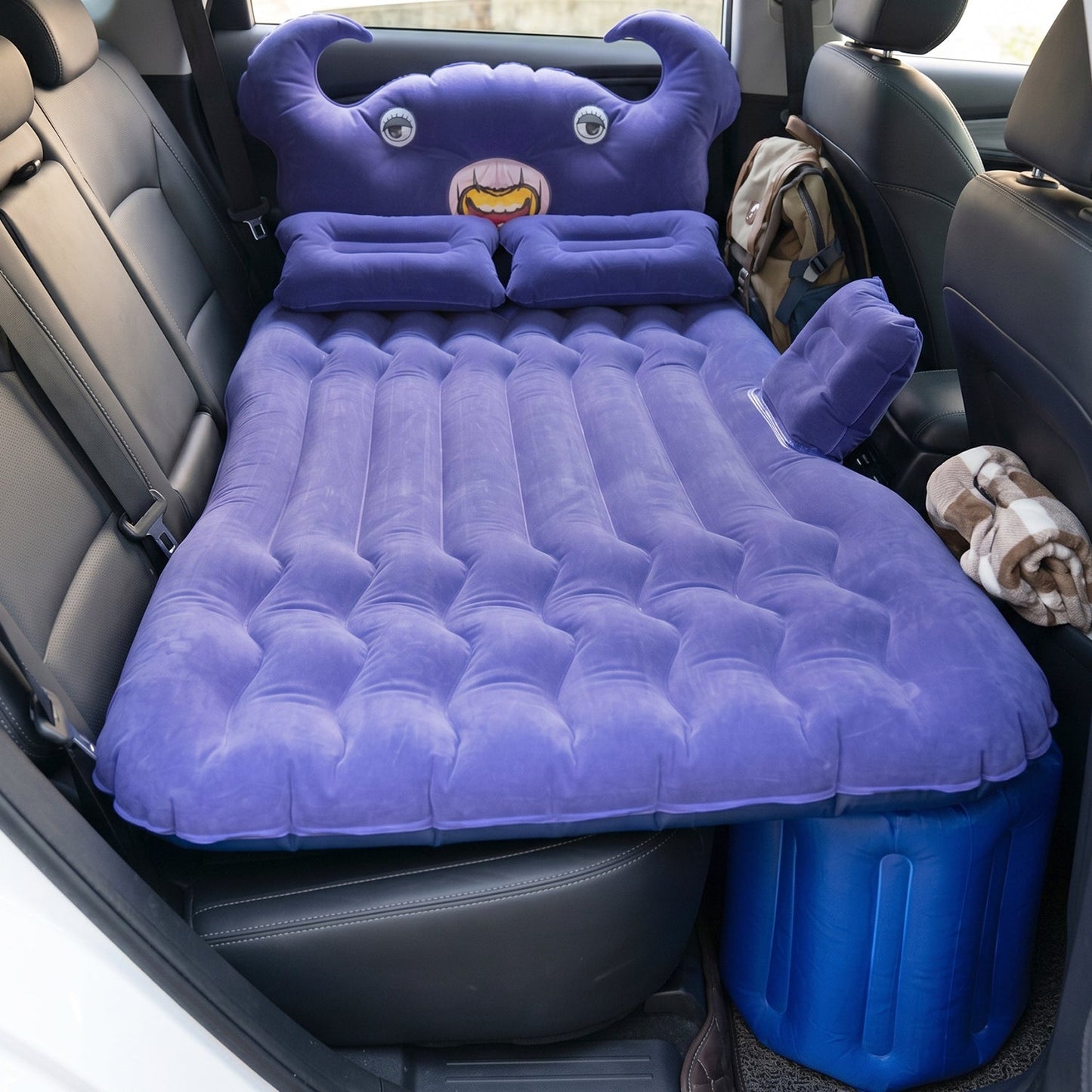 Car Air Mattress Bed Set with Inflatable Cushions and Pump – 1 Set