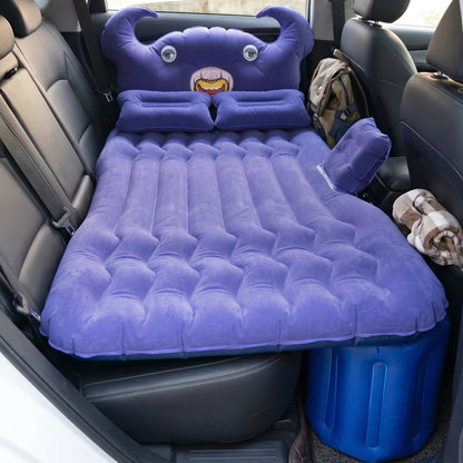 Car Air Mattress Bed Set with Inflatable Cushions and Pump – 1 Set