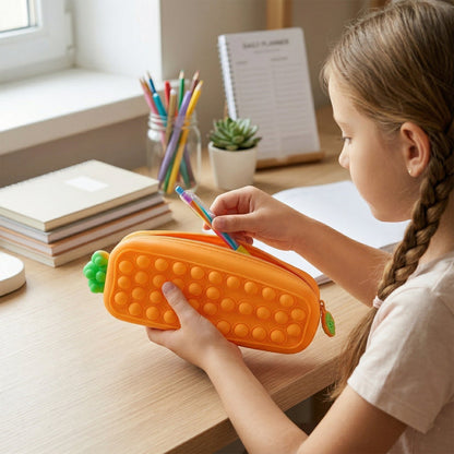 Pop It Pencil Pouch with Zipper (1 Pc)