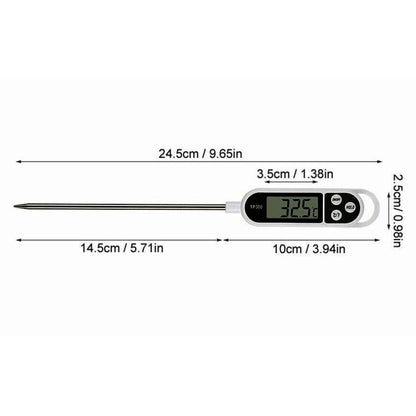 Digital Food Thermometer with LCD Display (1 Pc)