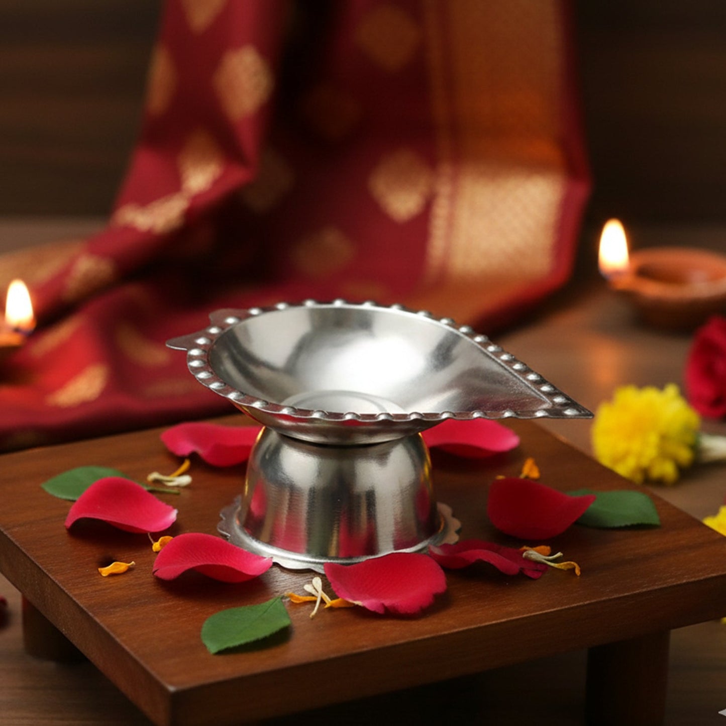 Diya incense combo stand        
