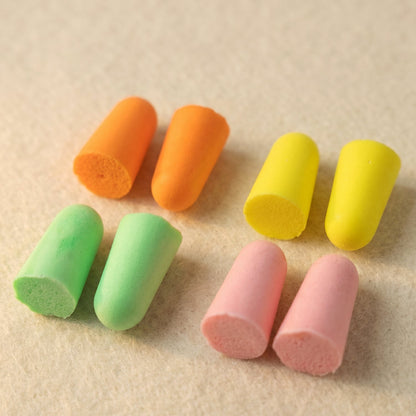 Soft Foam Earplugs 4 Pair for Noise Reduction, Comfortable Fit for Sleeping