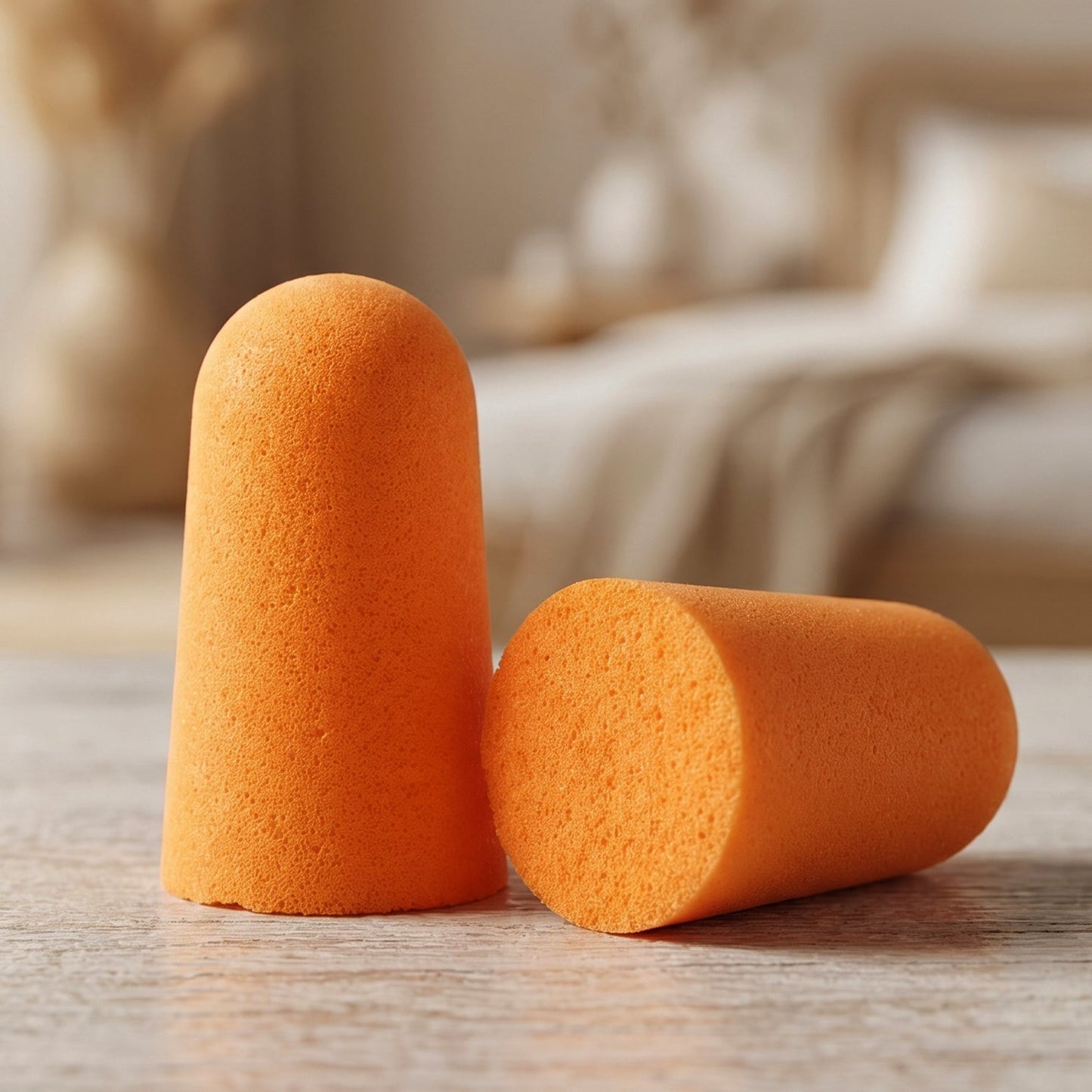 Soft Foam Earplugs 4 Pair for Noise Reduction, Comfortable Fit for Sleeping