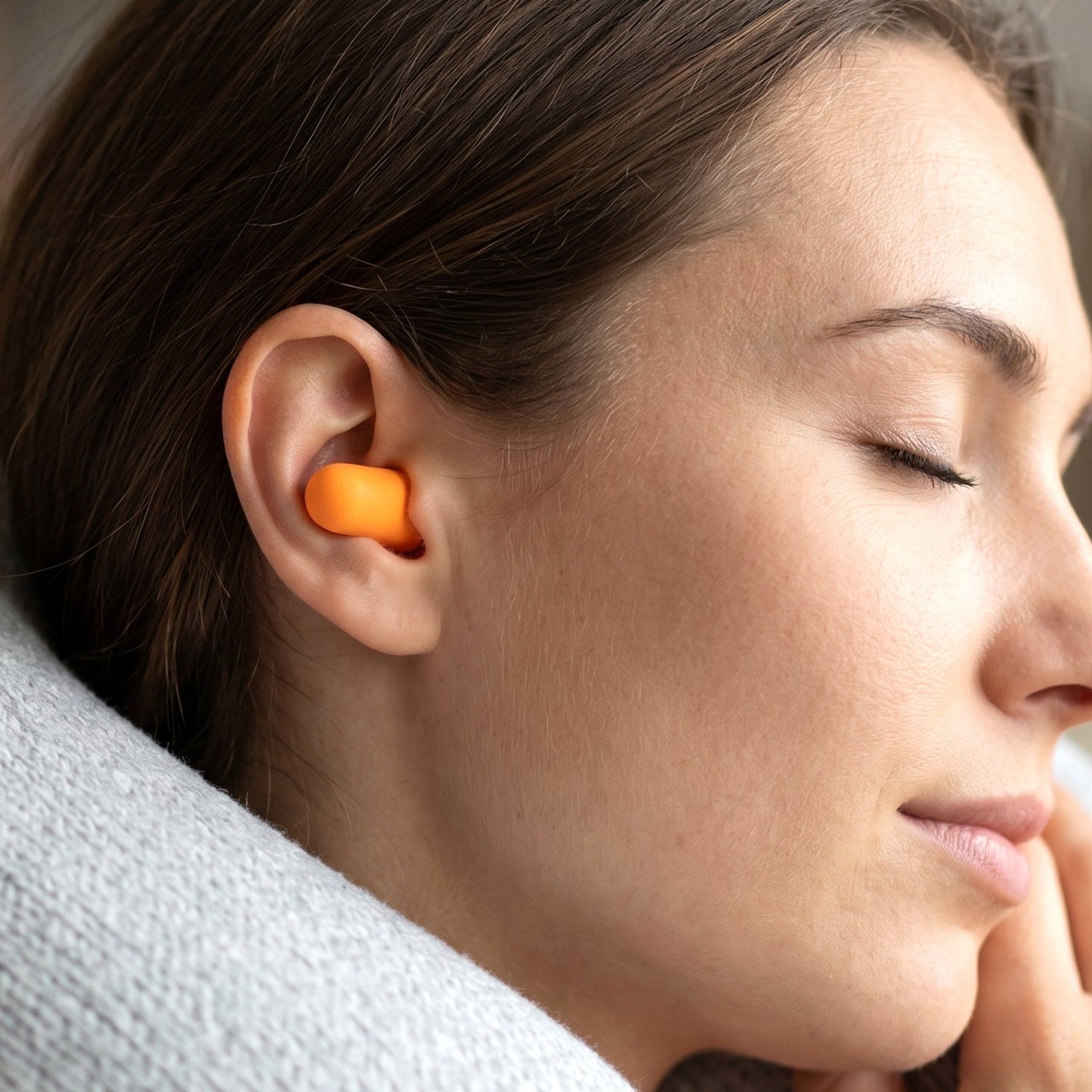 Soft Foam Earplugs 4 Pair for Noise Reduction, Comfortable Fit for Sleeping