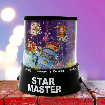 LED Projector Night Light with Rotating Music Ideal for Kids Home Decor