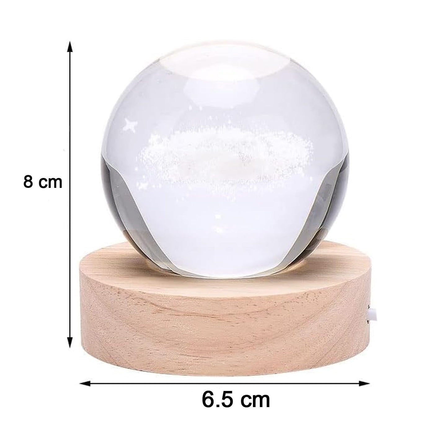 3D Astronomy Night Lamp Crystal Ball lamps With Base (1 Pc)