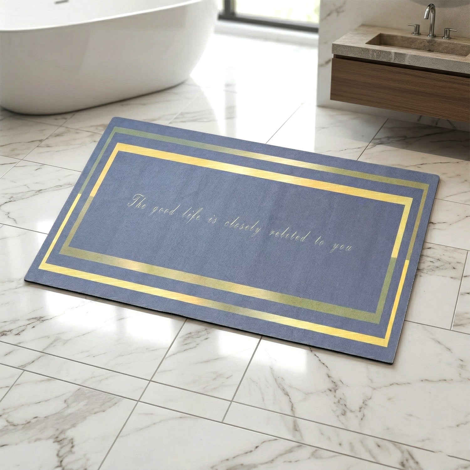 water absorbent bathroom rug for home