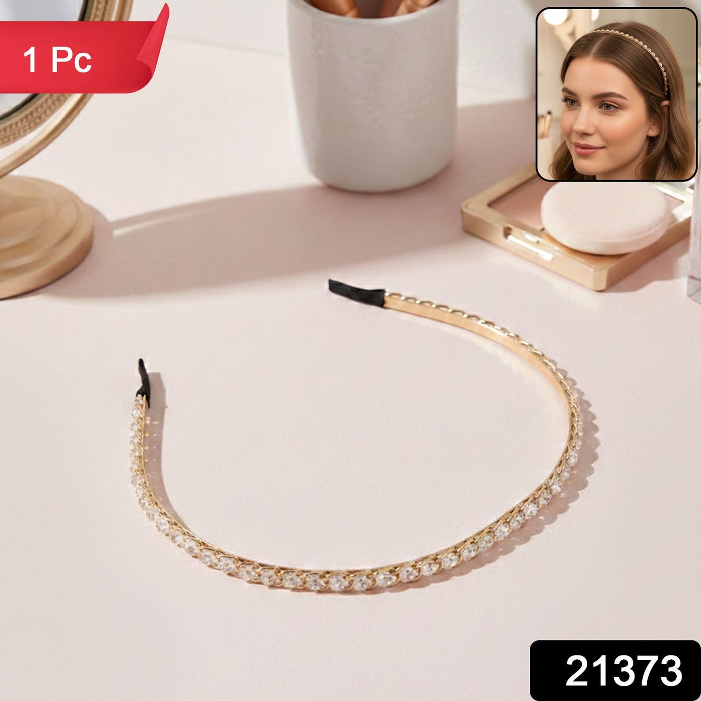 Rhinestone embellished headband for women