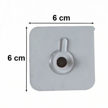 Transparent Self Adhesive Utility Wall Hook Sticker (1 Pc)