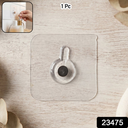Clear Adhesive Magnetic Wall Hook 