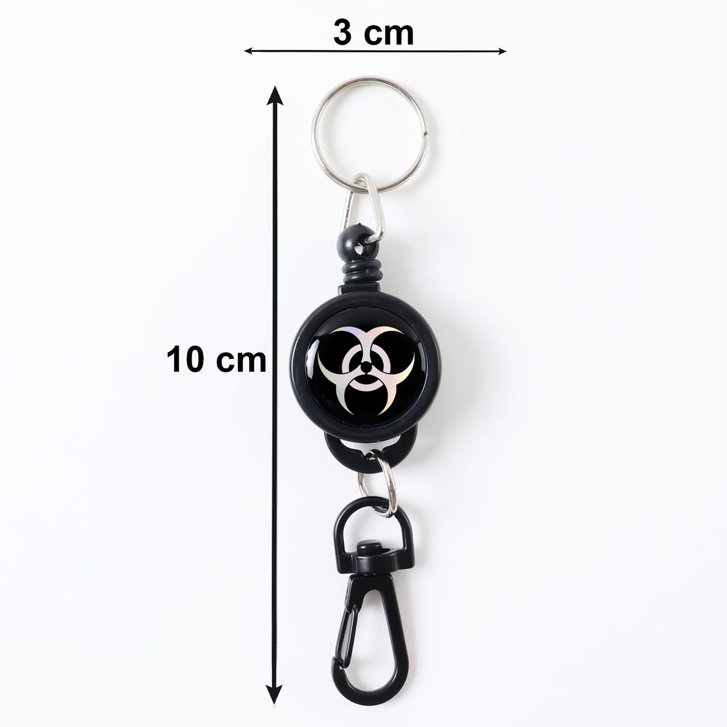 Safety Anti-Lost Retractable Keychain with Durable Reel Clip (1 Pc / Big)