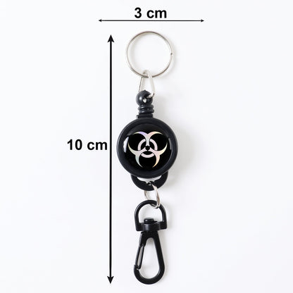 Safety Anti-Lost Retractable Keychain with Durable Reel Clip (1 Pc / Big)