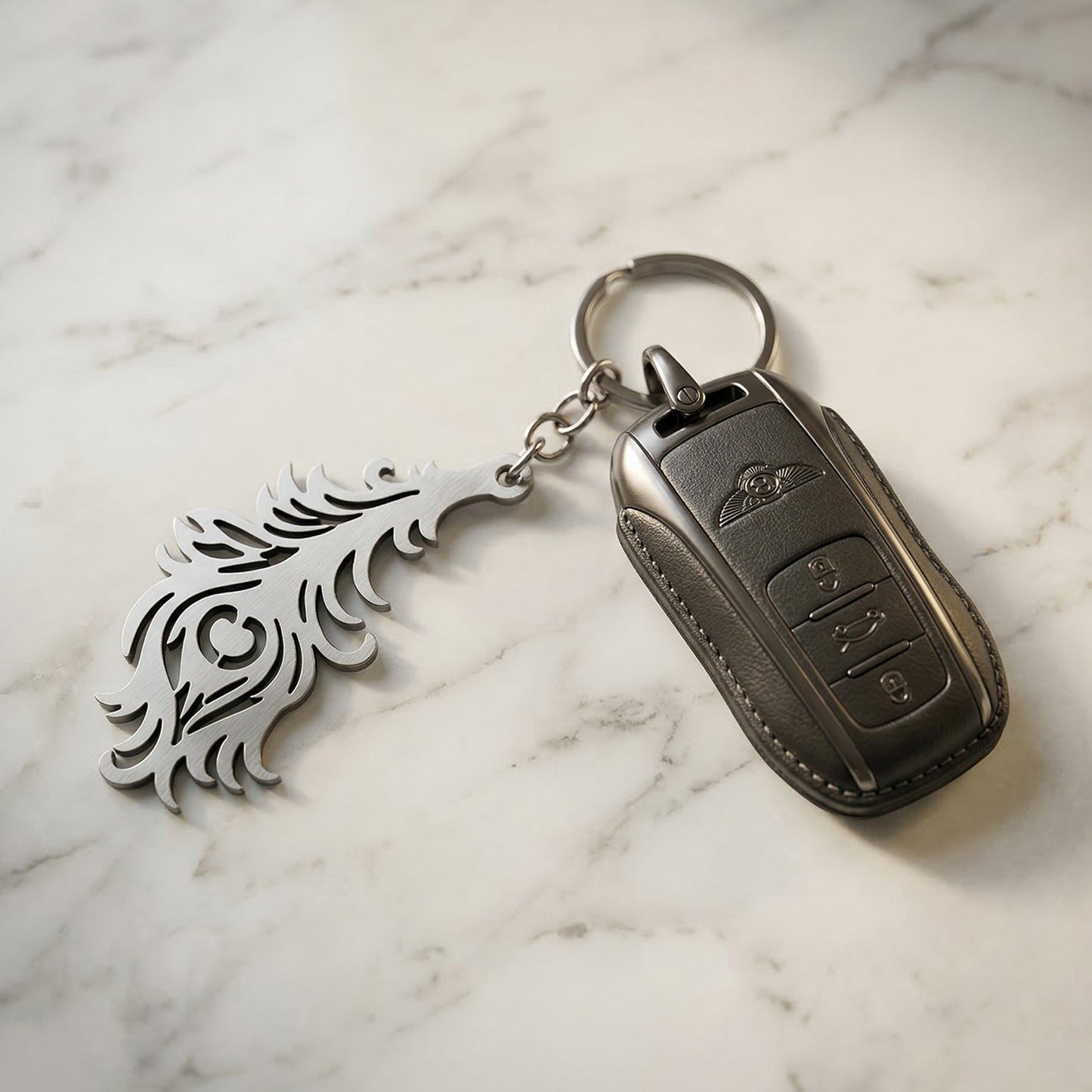 krishna feather key holder