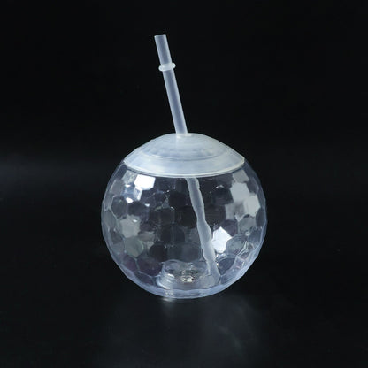 LED Glow Drink Cup with Straw (1 Pc)