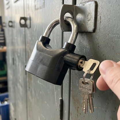 Heavy Duty Security Alarm Padlock with Built In Sound Alert System With 3 keys