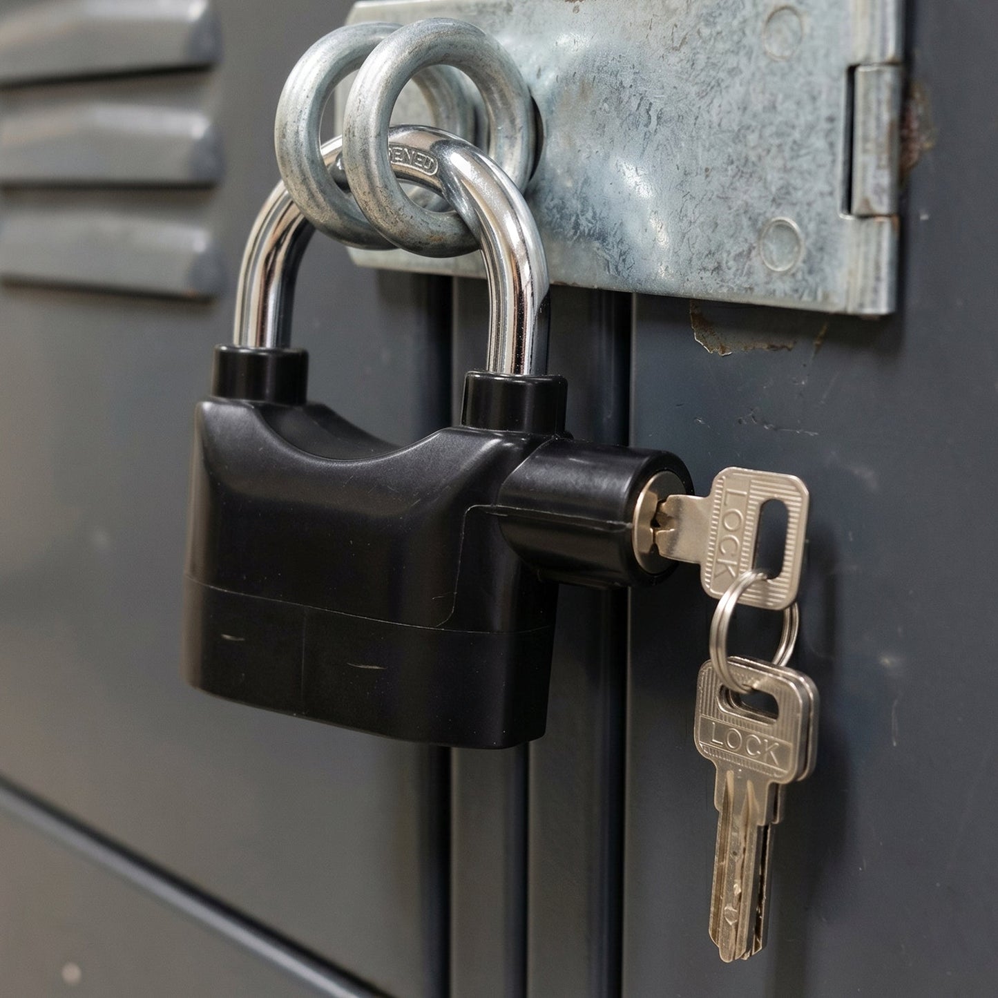Heavy Duty Security Alarm Padlock with Built In Sound Alert System With 3 keys