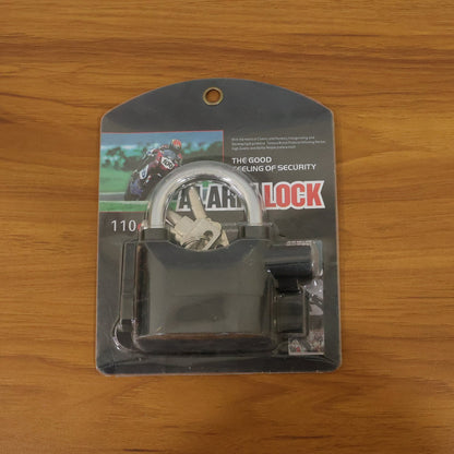 Heavy Duty Security Alarm Padlock with Built In Sound Alert System With 3 keys