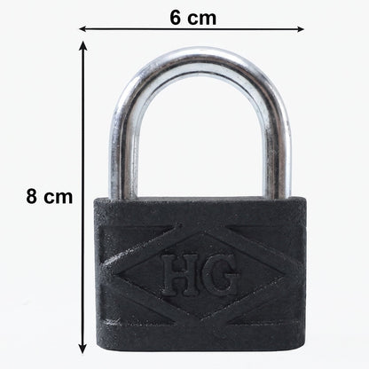 Heavy Duty 60mm Iron Pad Lock with 3 Keys