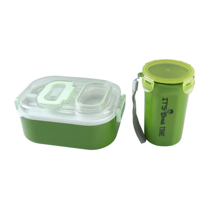 Multi-Functional 1 Set Leakproof Lunch Box with Cutlery & Tumbler