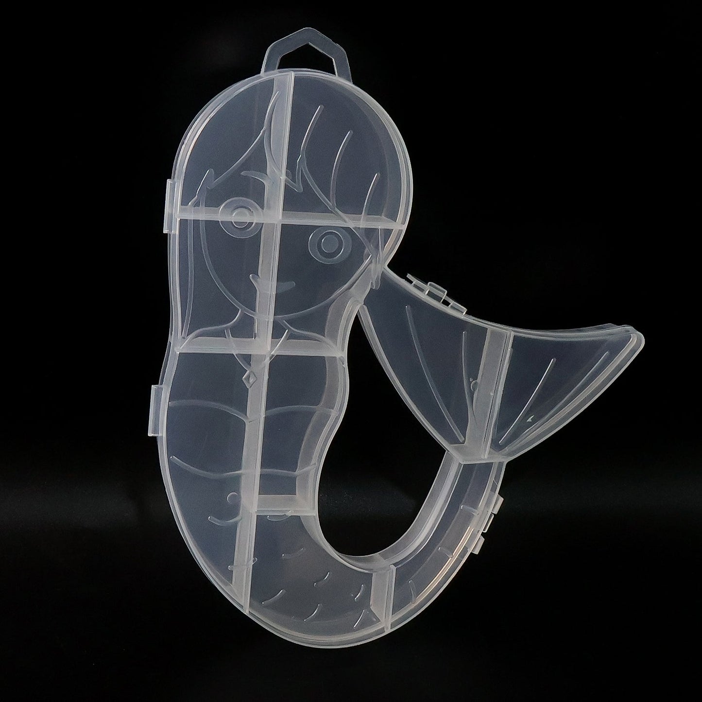 Mermaid plastic storage box closed view India
