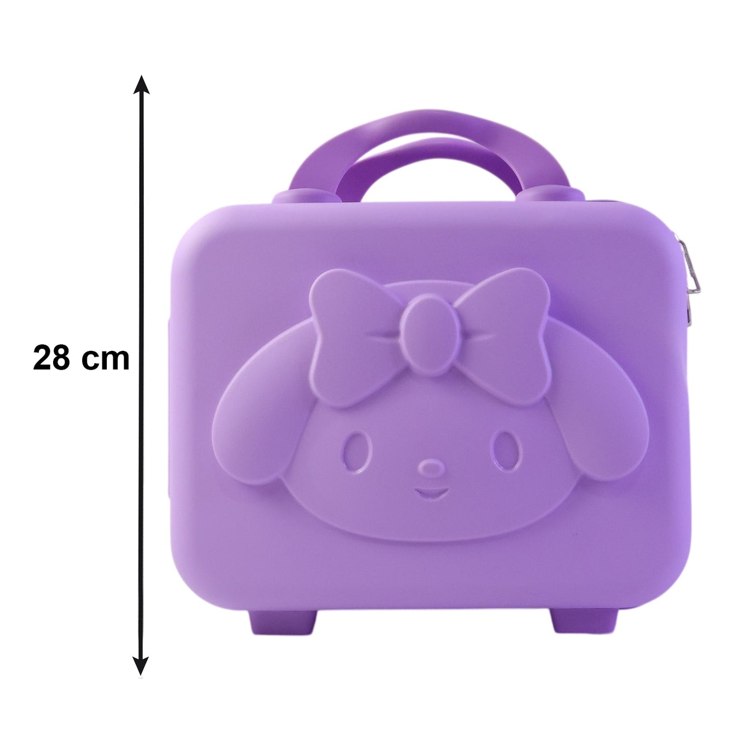 Kids Bear-Shaped Hard Shell Storage Carry Case with Handle (Mix Design)