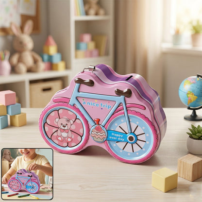 bicycle piggy bank lock