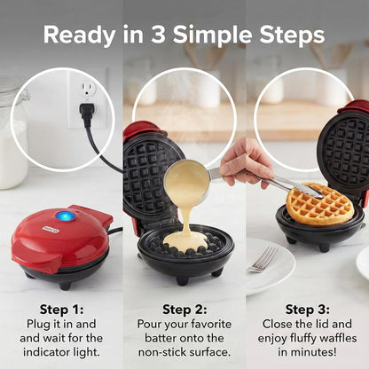 Mini Waffle Maker Machine Waffle Iron