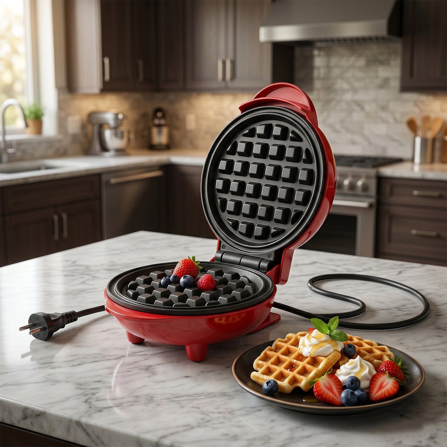 Mini Waffle Maker Machine Waffle Iron