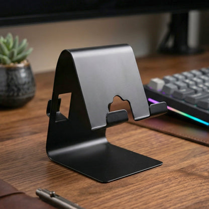 Metal Mobile Phone & Tablet Stand (1 Pc, Black Color)
