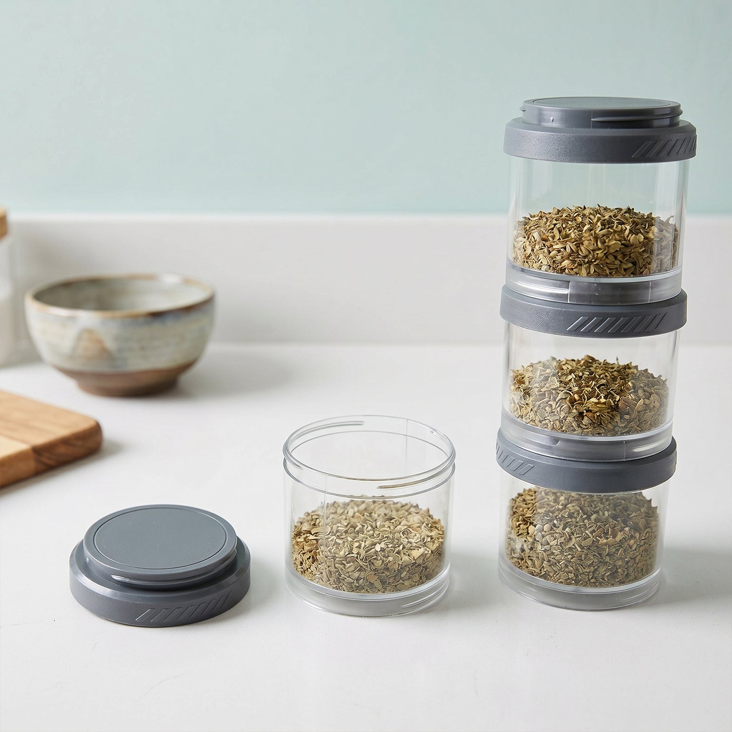 multipurpose kitchen storage jars set