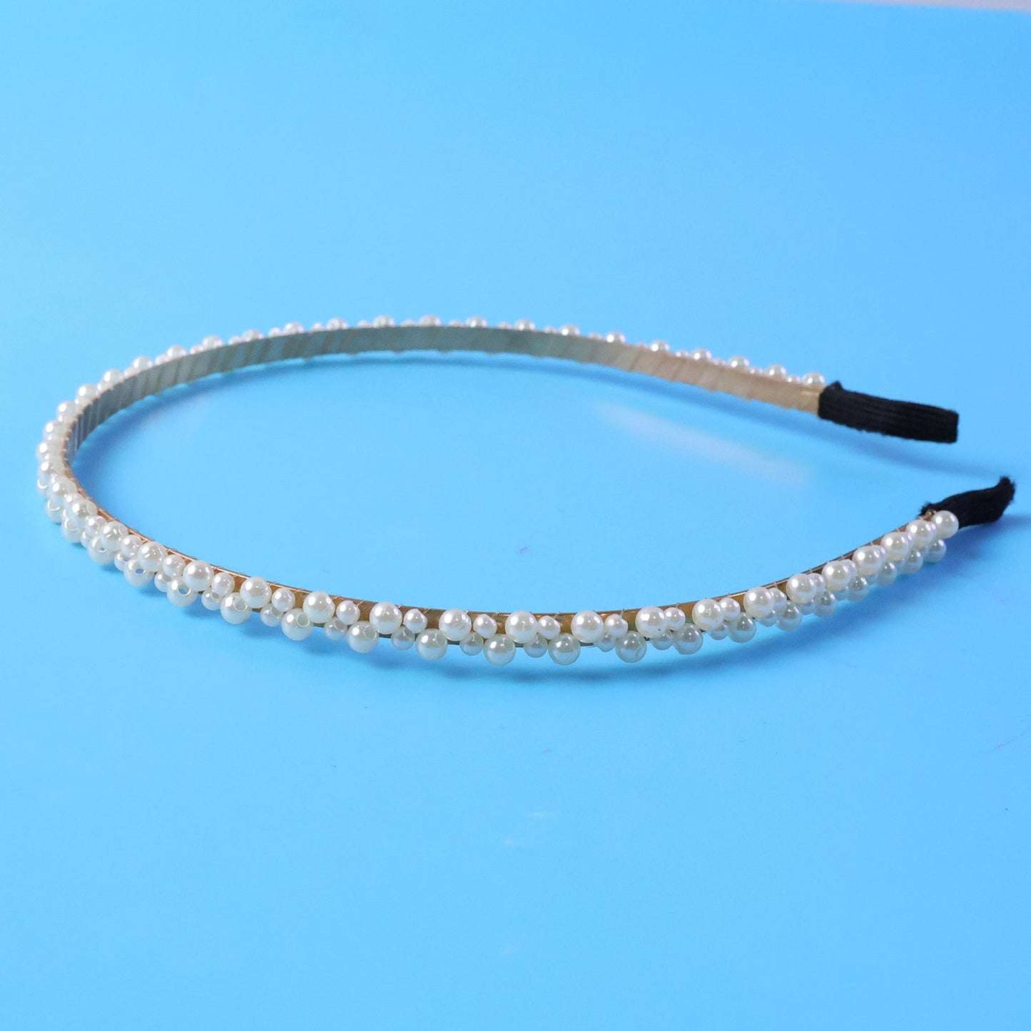 Double Layer Pearl Hairband Stylish Headband for Girls (1 Pc)